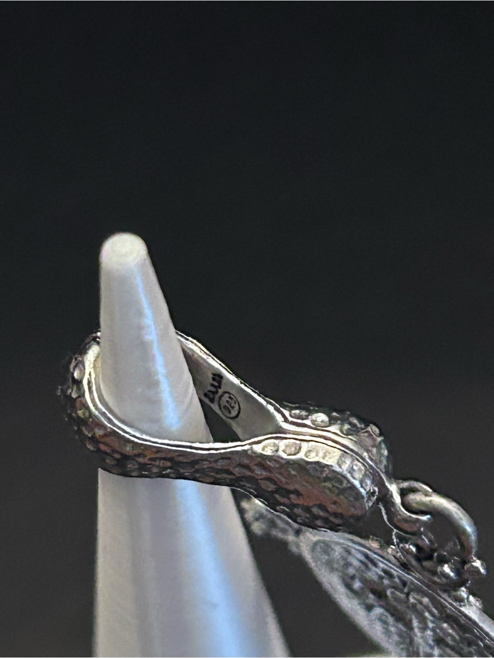 Artisans of Bali Solid 925 Sterling Silver Beaded Cross Enhancer Pendant - Picture 7 of 8